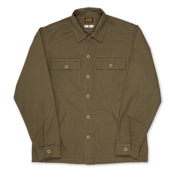 BWS-03 MILITARY OVERSHIRT 8 oz. Olive Drab Ripstop