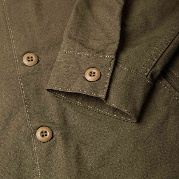 BWS-03 MILITARY OVERSHIRT 8 oz. Olive Drab Ripstop