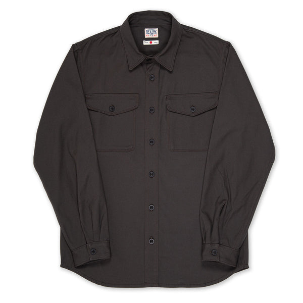 BWS-04 SCOUT OVERSHIRT 9 oz. Slate Selvedge Duck Canvas