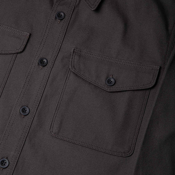 BWS-04 SCOUT OVERSHIRT 9 oz. Slate Selvedge Duck Canvas