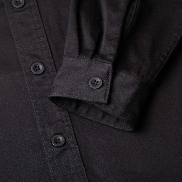 BWS-04 SCOUT OVERSHIRT 9.5 oz. Black Military Sateen