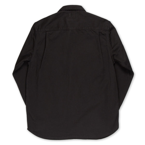 BWS-04 SCOUT OVERSHIRT 9.5 oz. Black Military Sateen